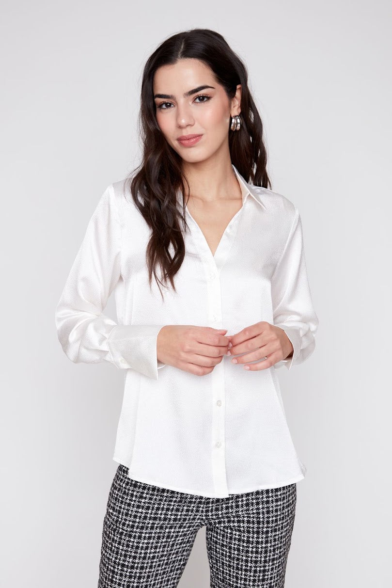 Perfect Solid Blouse - Creme