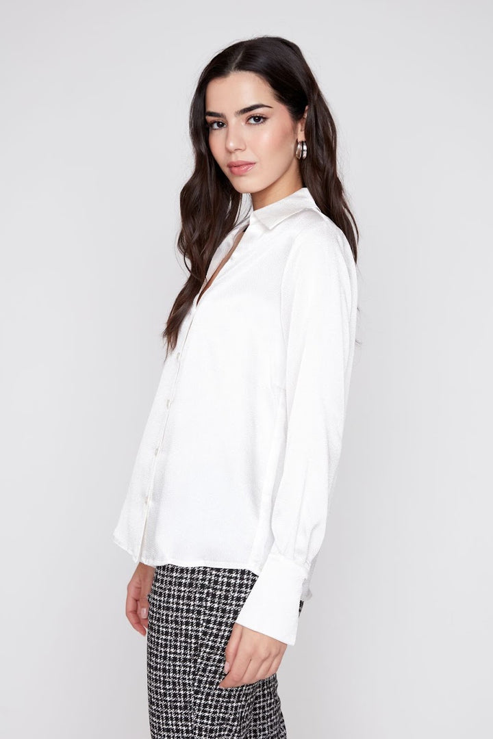 Perfect Solid Blouse - Creme