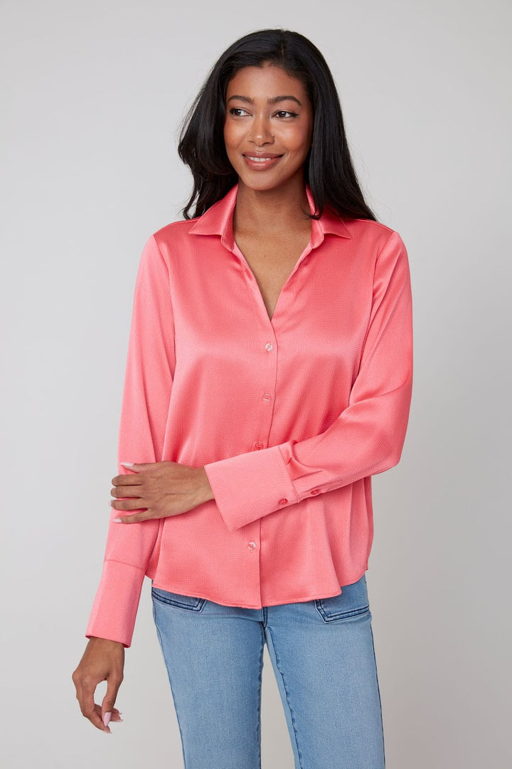 Perfect Solid Blouse - Melon