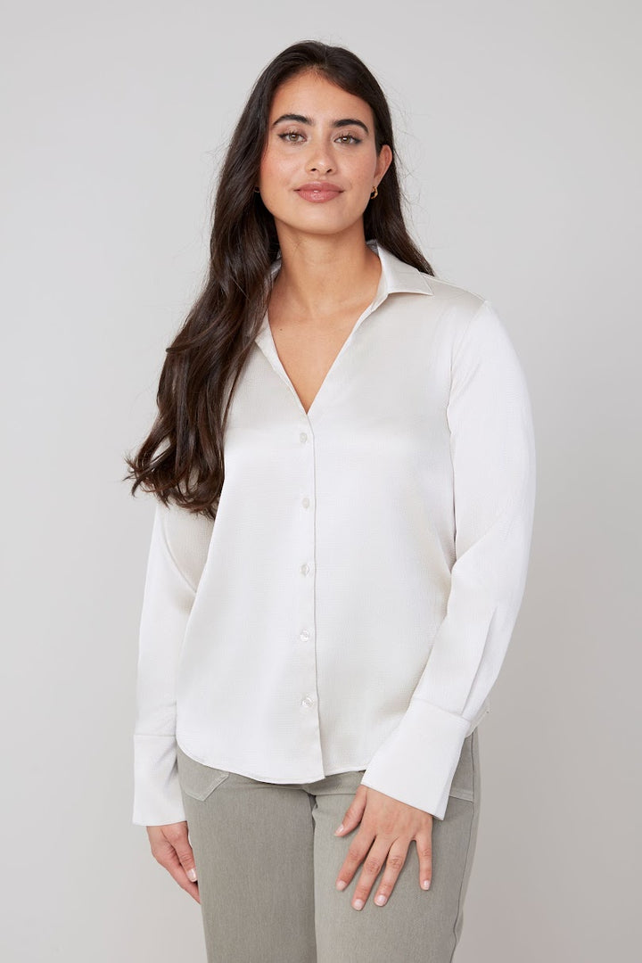 Perfect Solid Blouse - Oyster