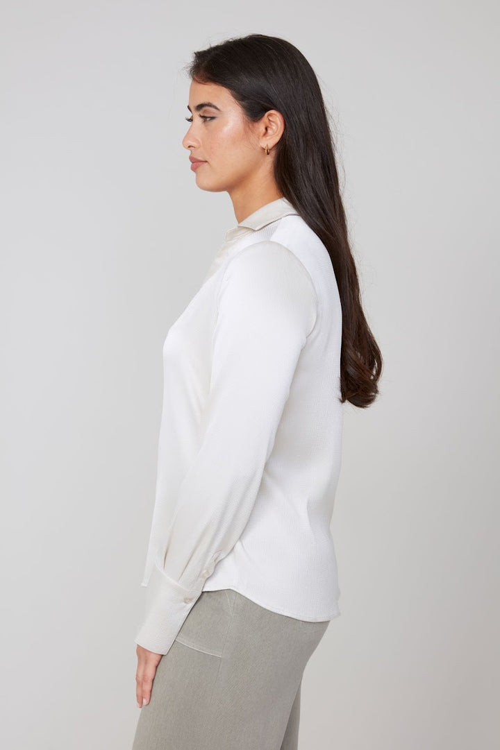 Perfect Solid Blouse - Oyster