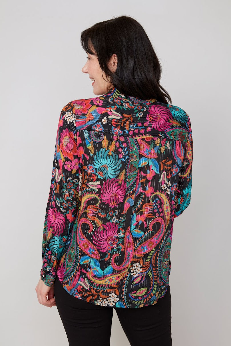 Precious Paisley Blouse - Multicolor