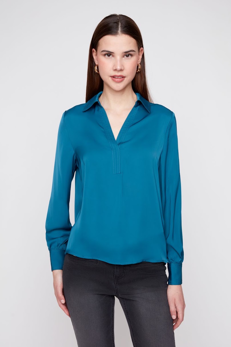 Delilah Blouse - Deep Sea