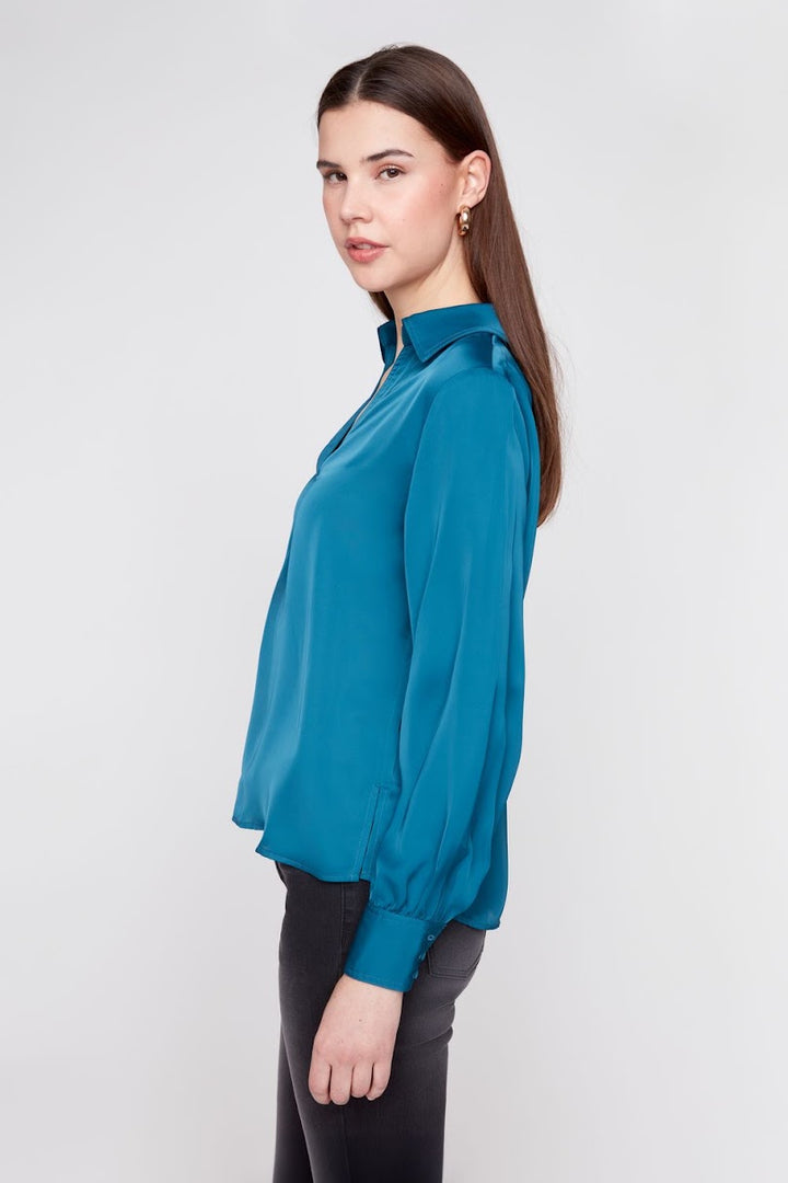 Delilah Blouse - Deep Sea