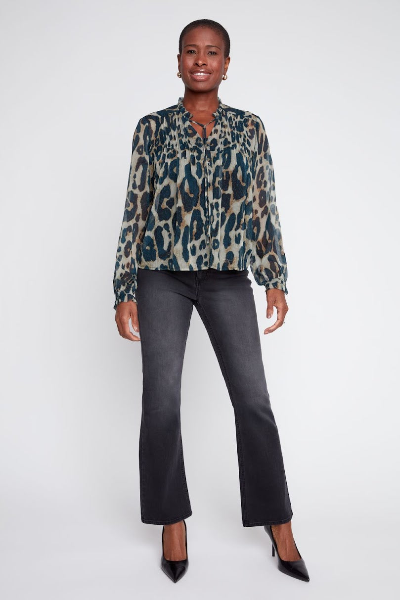 Celine Blouse - Storm Combo
