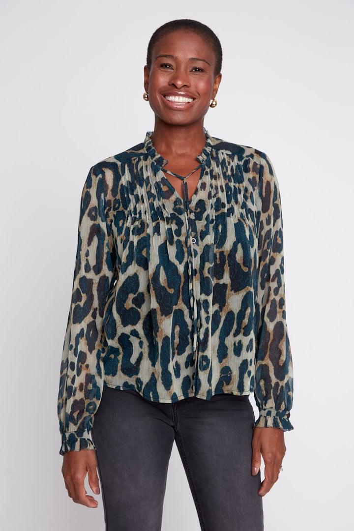 Celine Blouse - Storm Combo