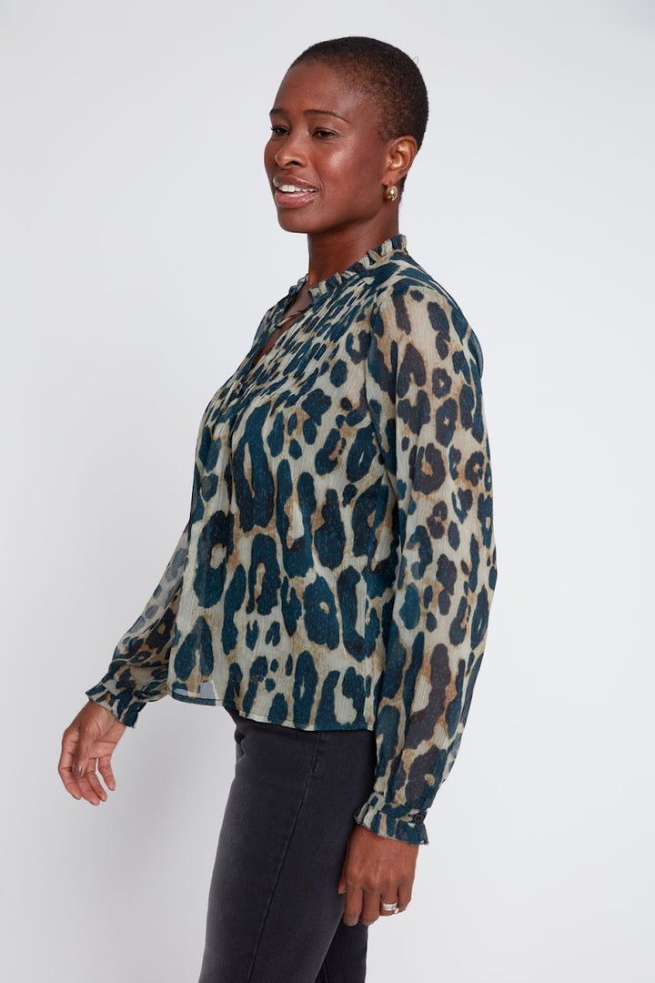 Celine Blouse - Storm Combo
