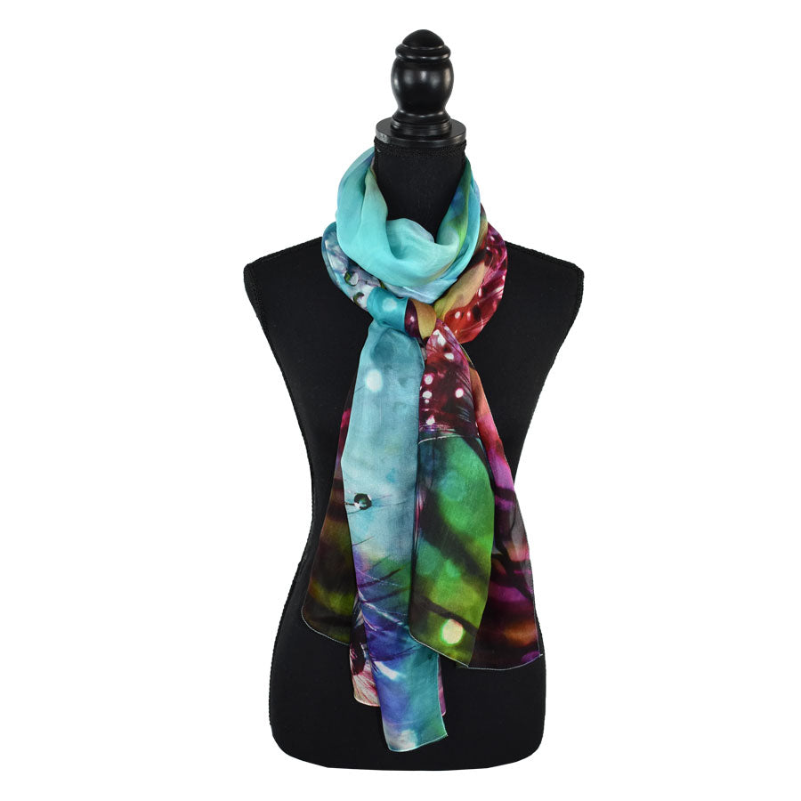 Digital Flower Print Scarf - Multi