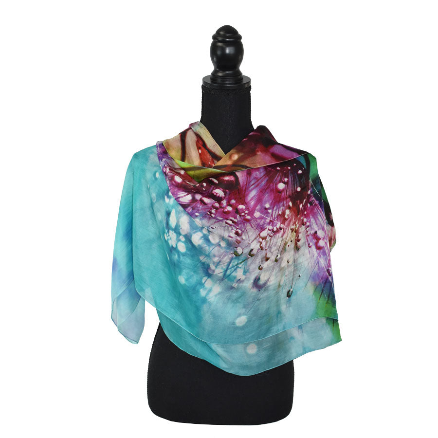 Digital Flower Print Scarf - Multi