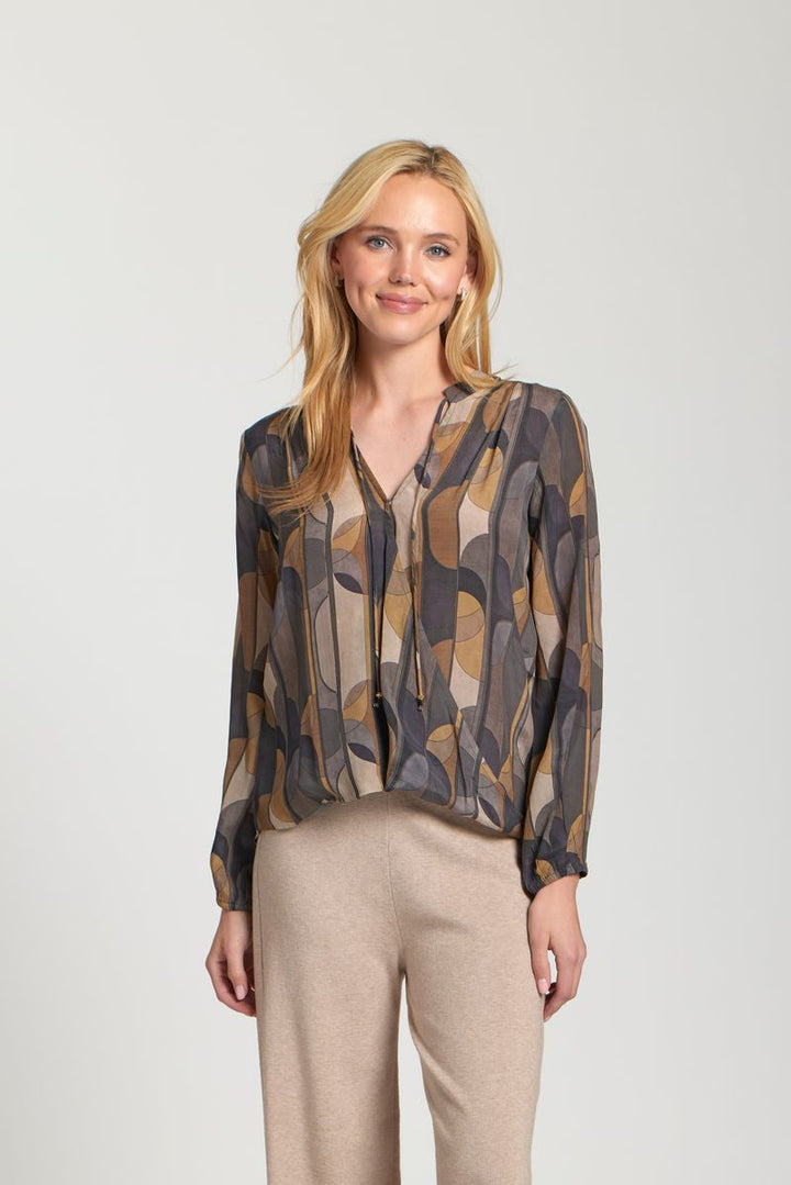 My Dressy Blouse - Grey Multi