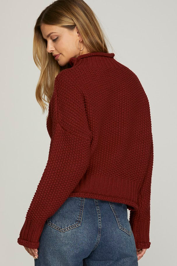 My Perfect Cozy Sweater - Garnet