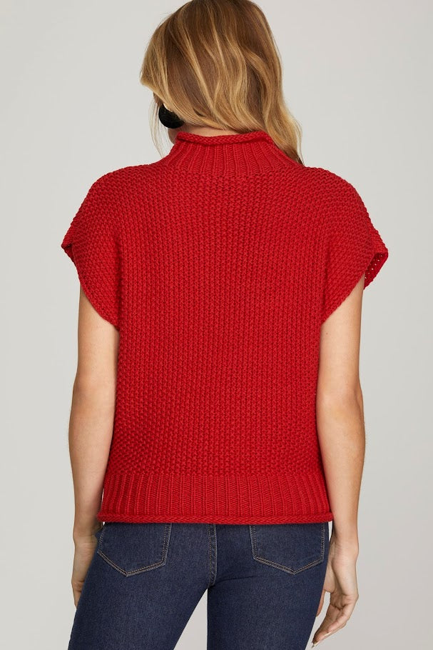 The Nancy Sweater - Red