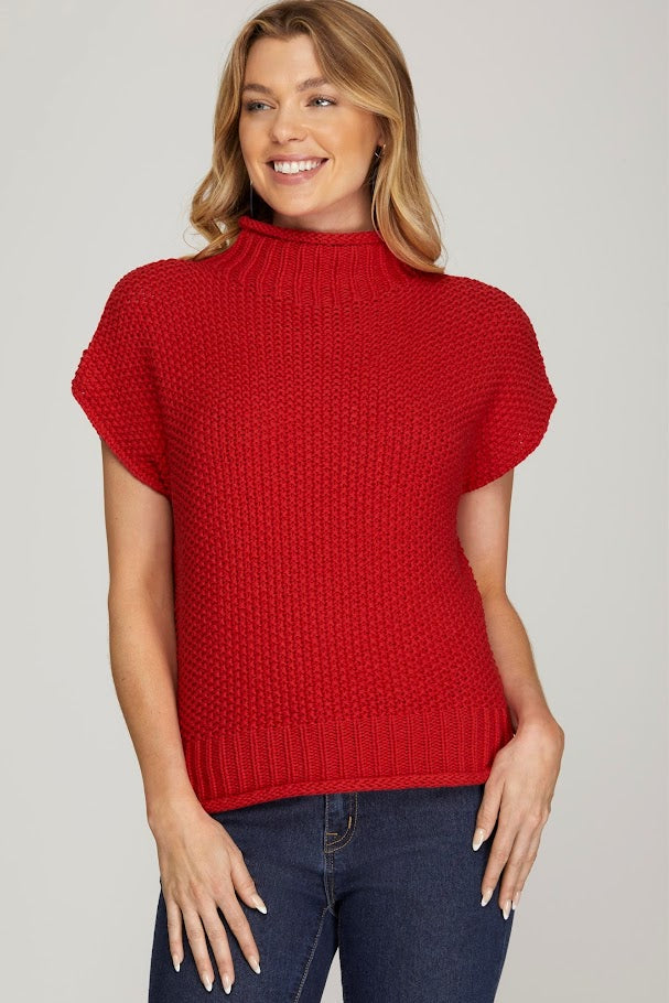 The Nancy Sweater - Red