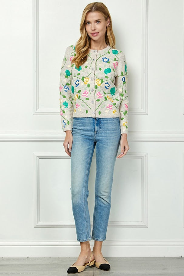 The Sasha Cardigan - Oatmeal