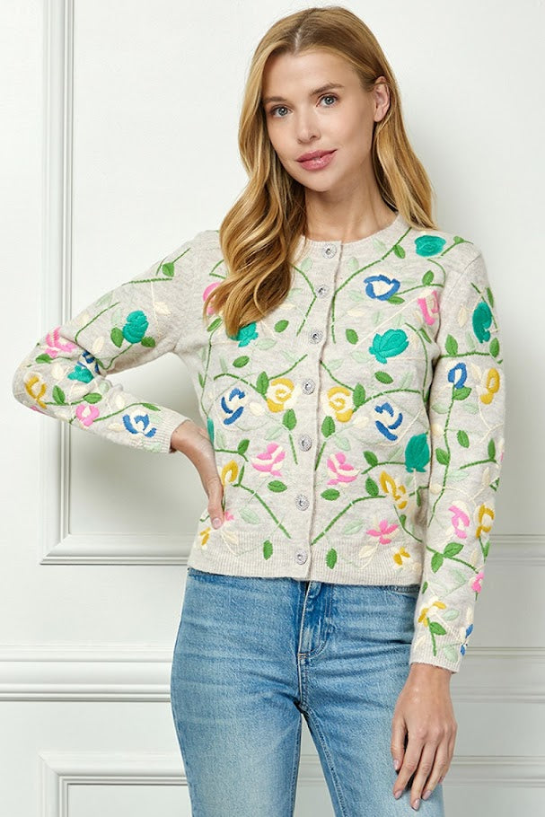 The Sasha Cardigan - Oatmeal