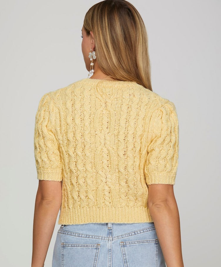 Hello Sunshine Sweater - Light Yellow