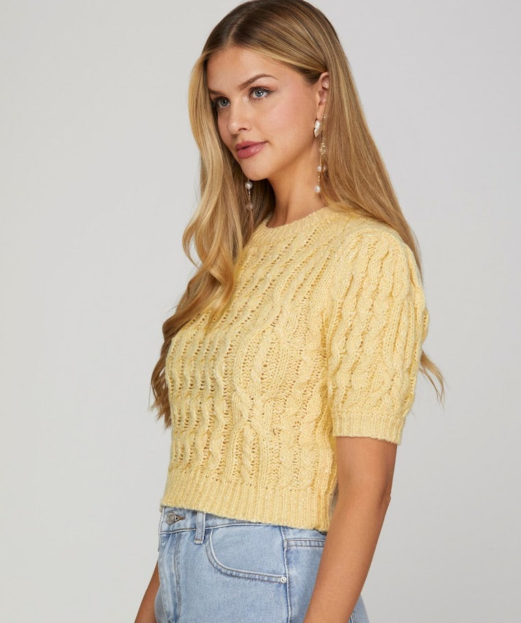 Hello Sunshine Sweater - Light Yellow