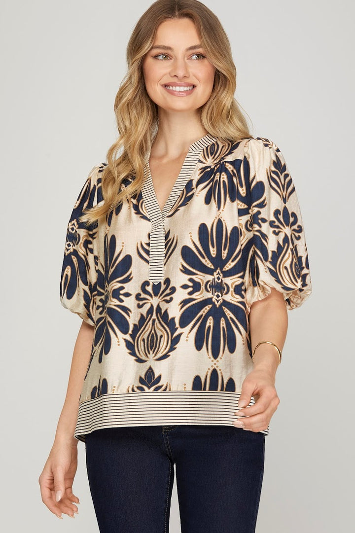 The Karen Top - Navy