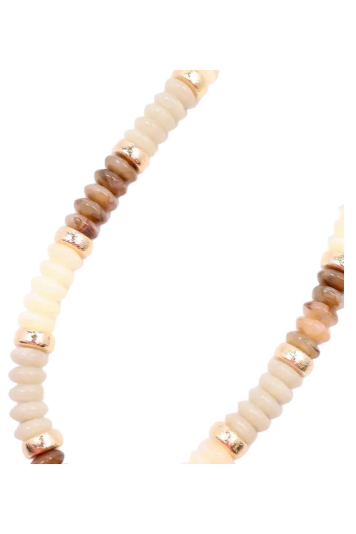 Eye Candy Beaded Necklace - Ivory