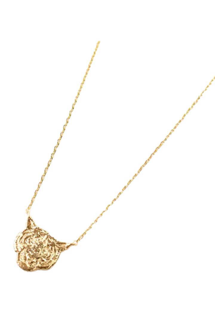 The World is a Jungle Tiger Necklace - Gold