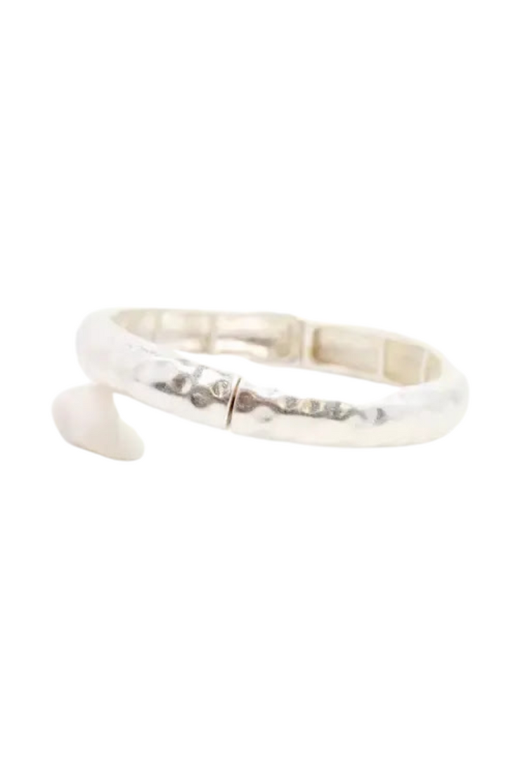 Tandy Bracelet - Worn Silver