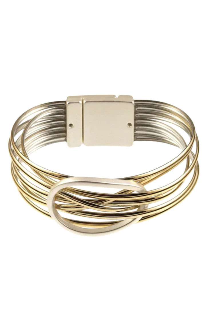 Be Bold Bracelet - Silver Gold