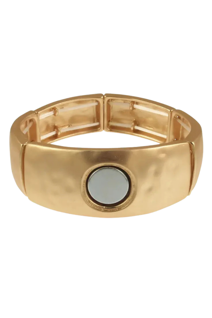 Create Your Own Brooch Bracelet - Matte Gold