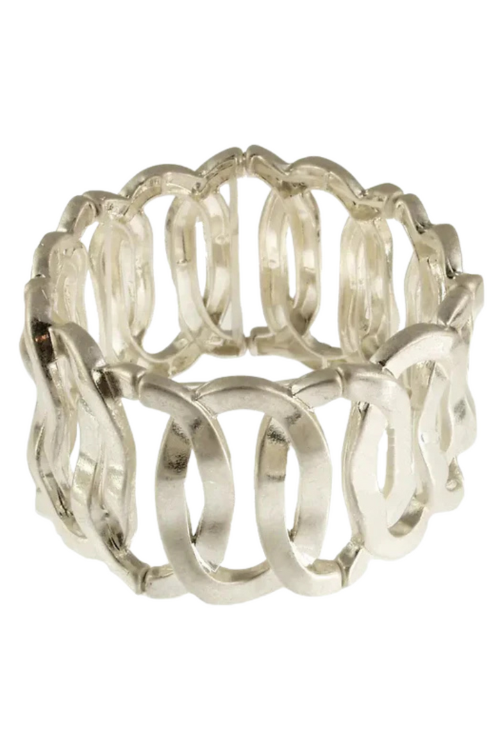 Oval Bracelet - Antique Silver