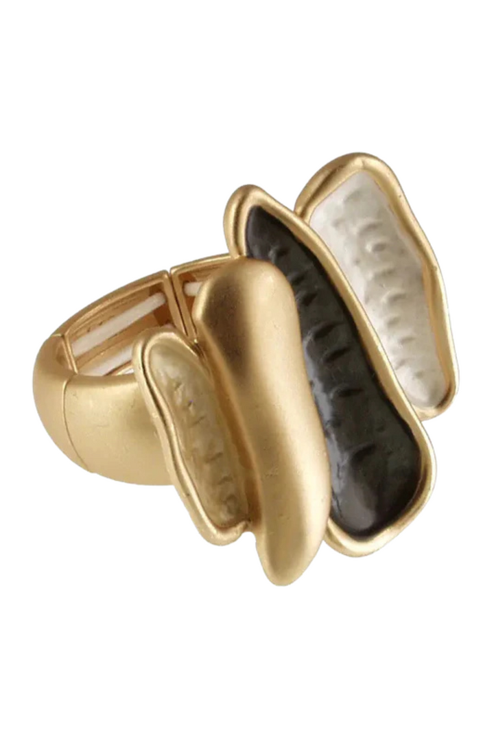 Earthscape Ring - Gold Grey
