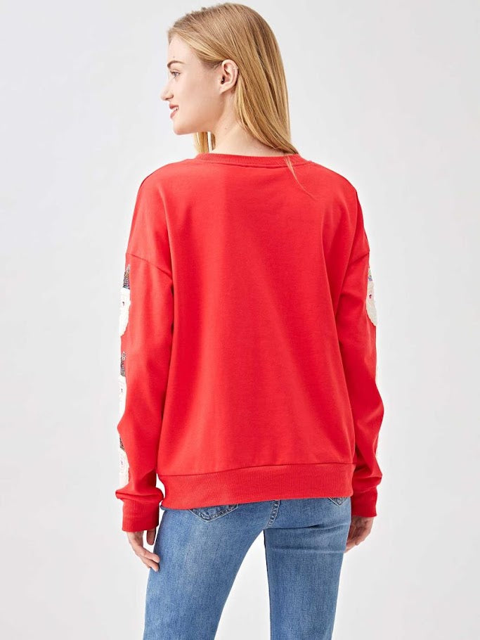 Oh Santa Pullover - Red