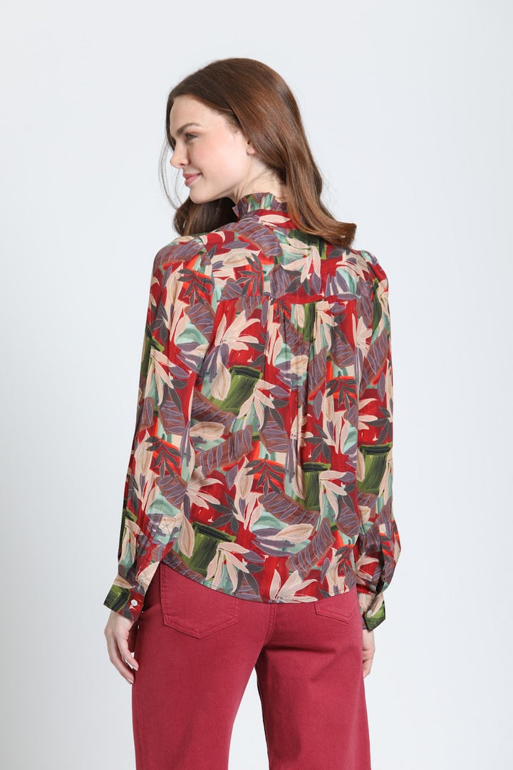 Celine Top - Crimson Forest Multi