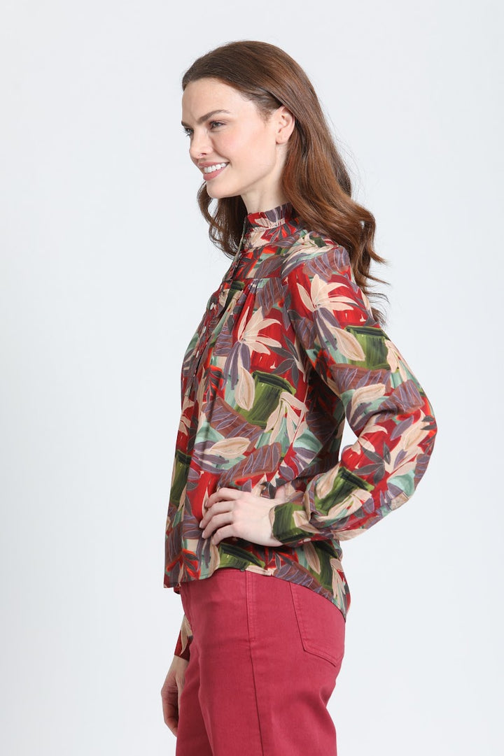 Celine Top - Crimson Forest Multi