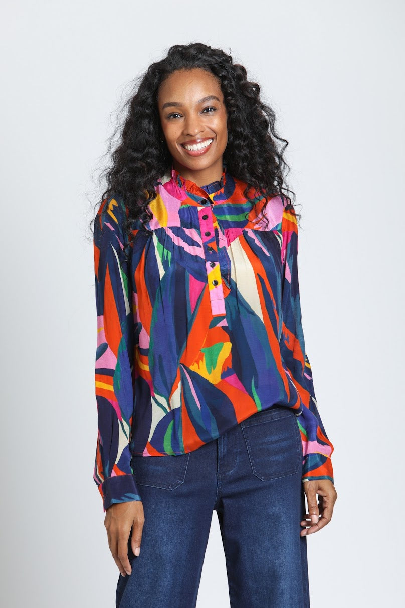 Izzy Blouse - Indigo Sapphire &amp; Bloom
