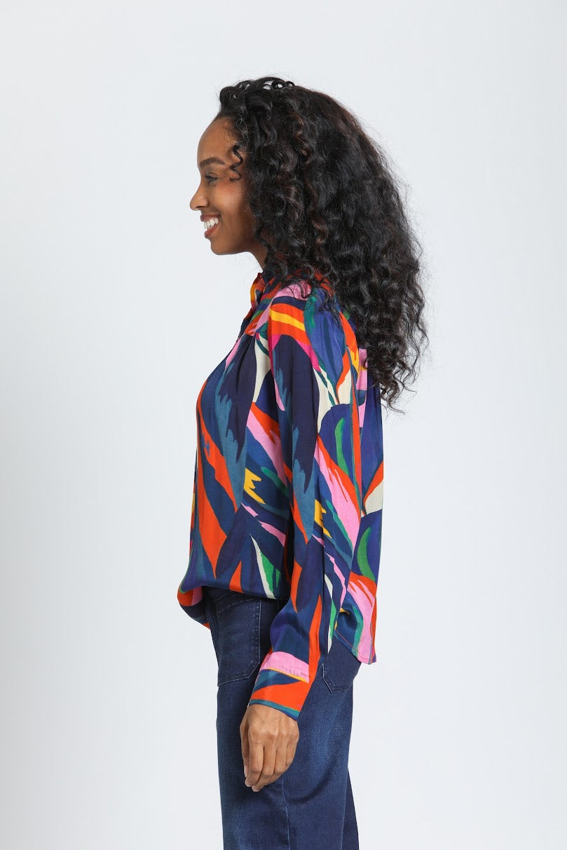 Izzy Blouse - Indigo Sapphire &amp; Bloom