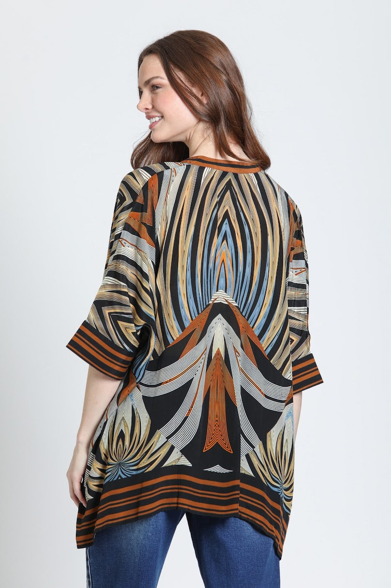 Jessie Kimono - Burnished Copper Multi
