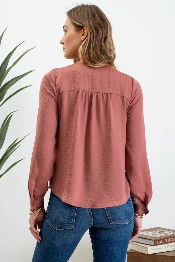 Tasha Blouse - Dark Mauve