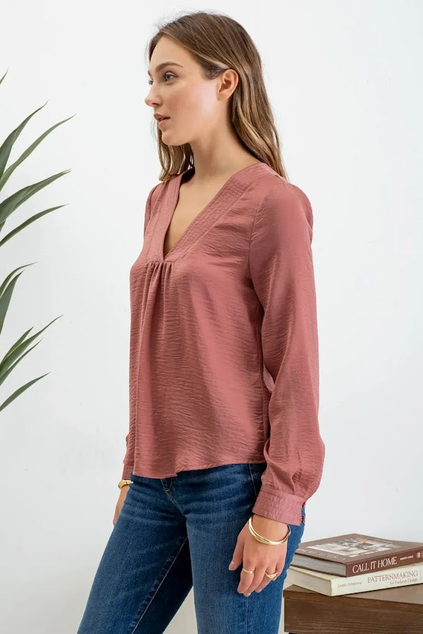 Tasha Blouse - Dark Mauve