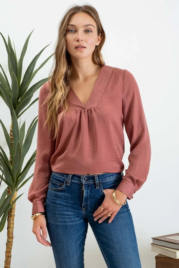 Tasha Blouse - Dark Mauve