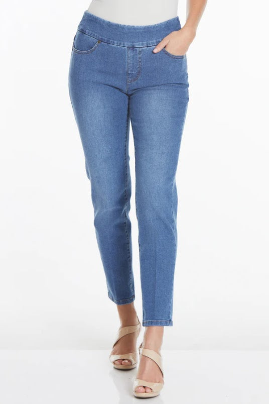 Slim-Sation Ankle Jean - Mid Indigo