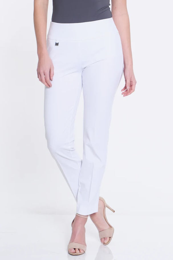 Slim-Sation Knit Ankle Pant - White