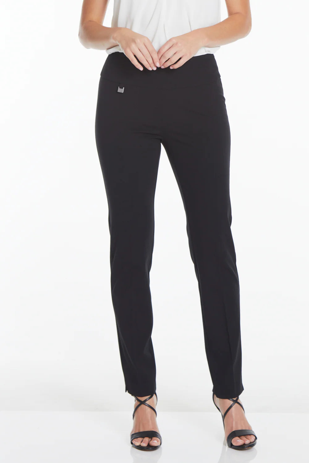 Slim-Sation Knit Ankle Pant - Black