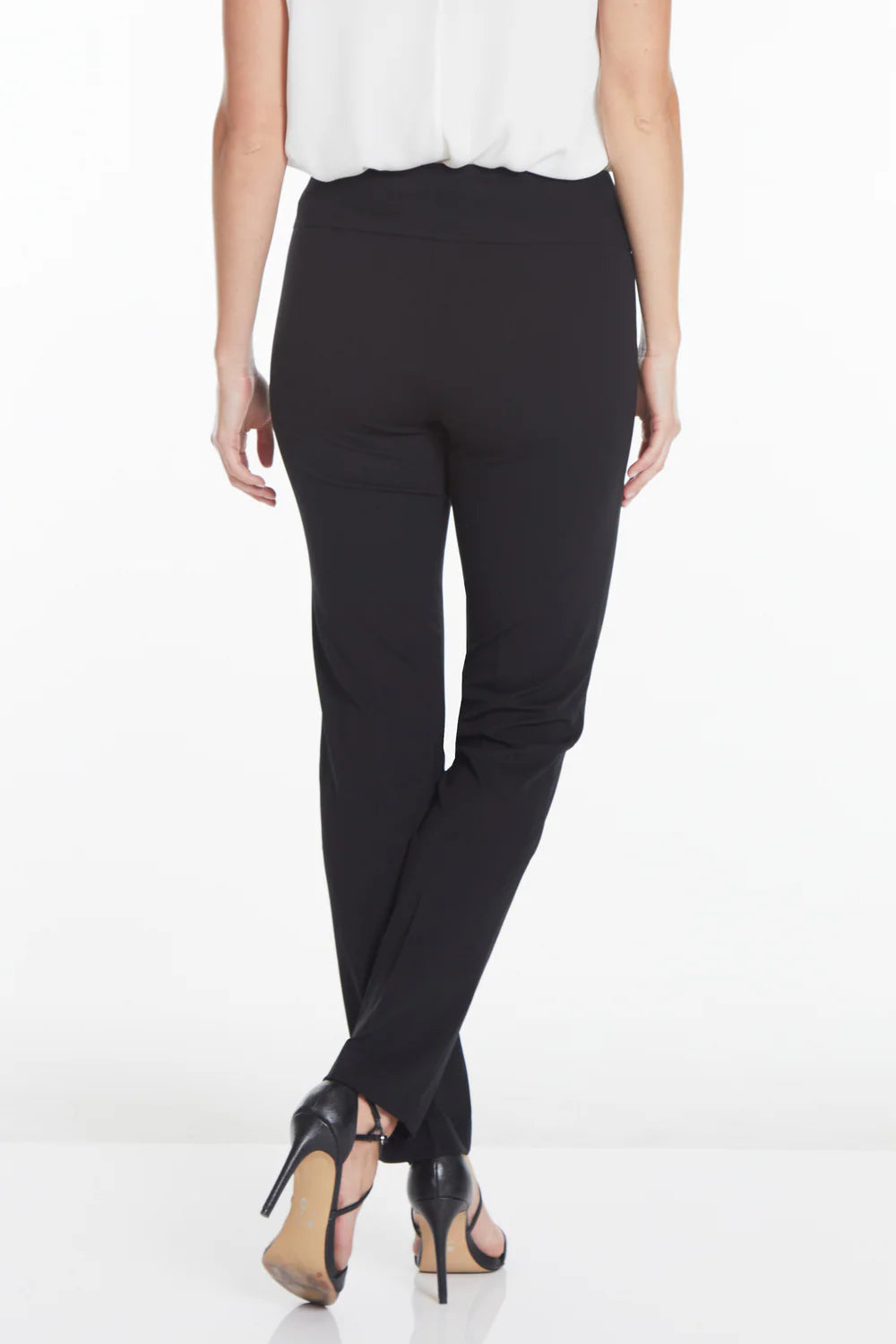 Slim-Sation Knit Ankle Pant - Black