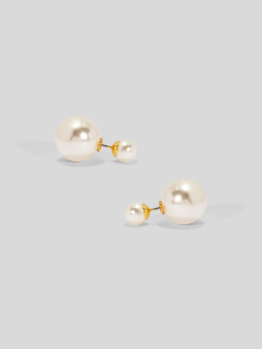 Pretty in Pearl Earrings - Gold/Pearl