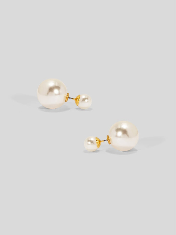 Pretty in Pearl Earrings - Gold/Pearl