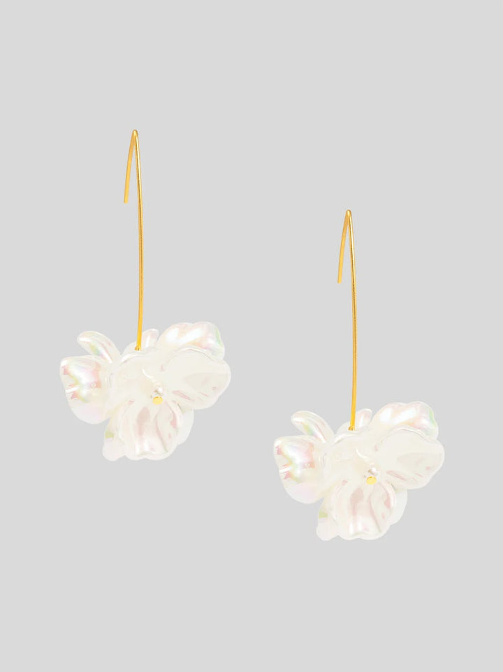 Bloom Light Drop Earring - Pearl