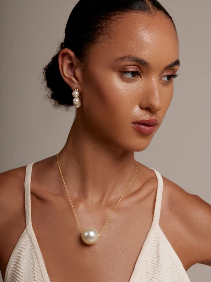 Ava Pearl Necklace - Pearl