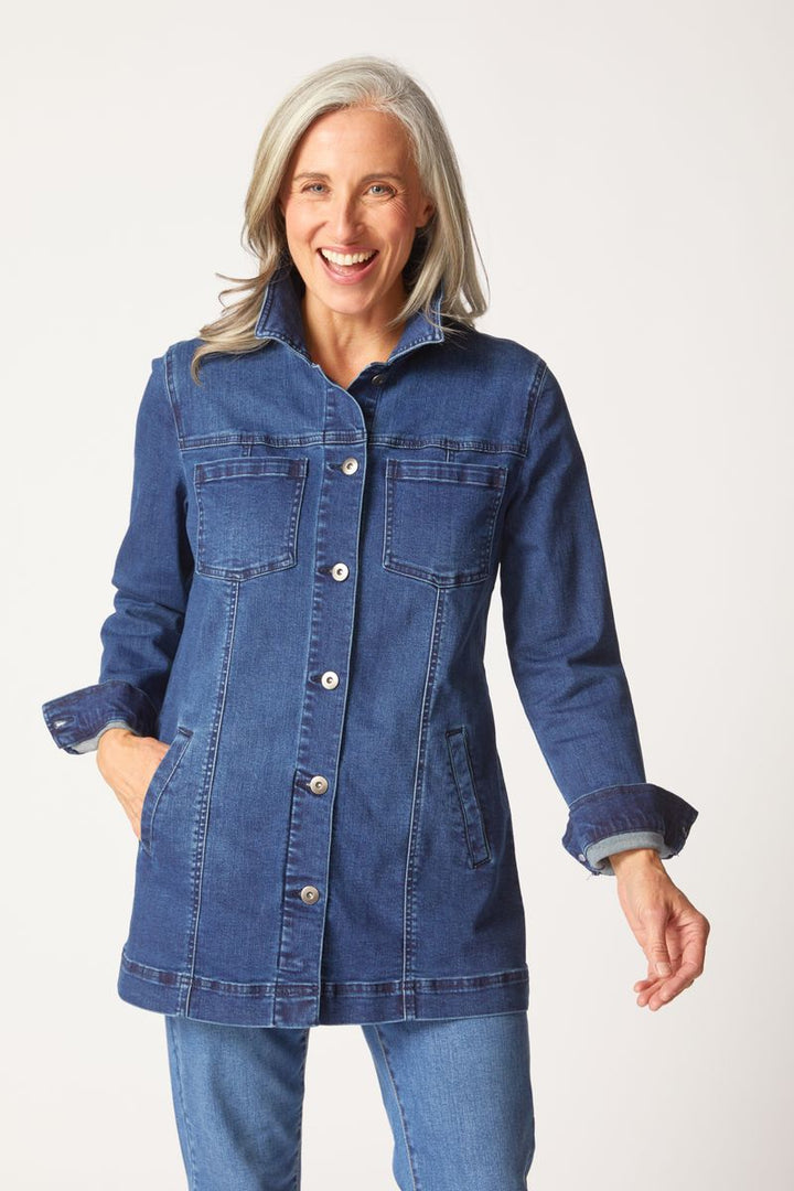 Boyfriend Jacket - Dark Denim