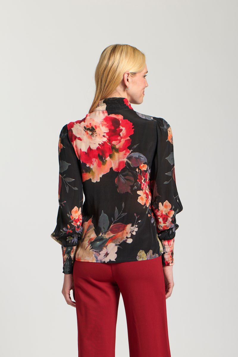 The Carli Blouse - Red Multi