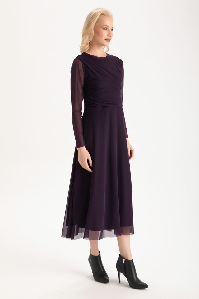 Callie Midi Dress - Mulberry