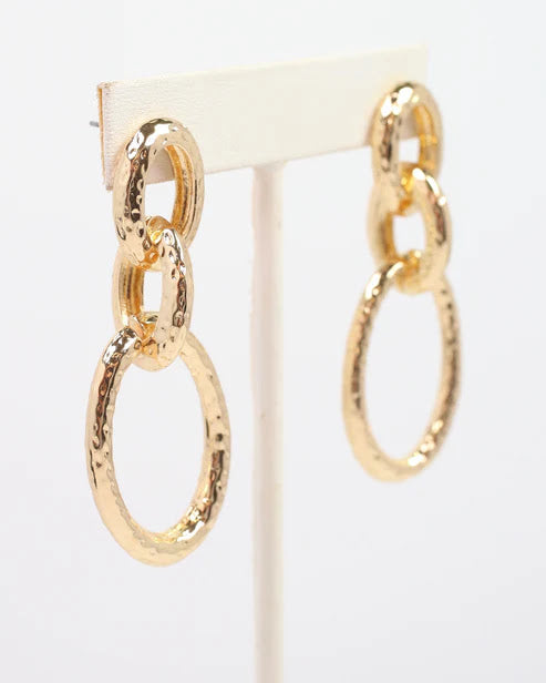 Lucinda Link Earring - Gold